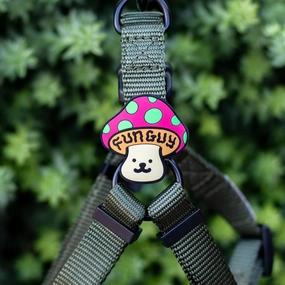 Jiby Dog Crew Silicone Dog Badge Charm - Fun Guy