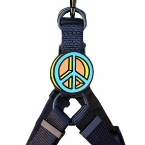 Jiby Dog Crew Silicone Dog Badge Charm - Peace Dog