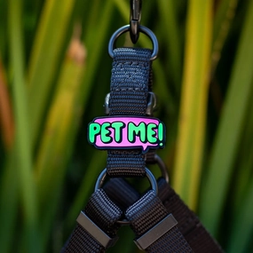 Jiby Dog Crew Silicone Dog Badge Charm - Pet Me