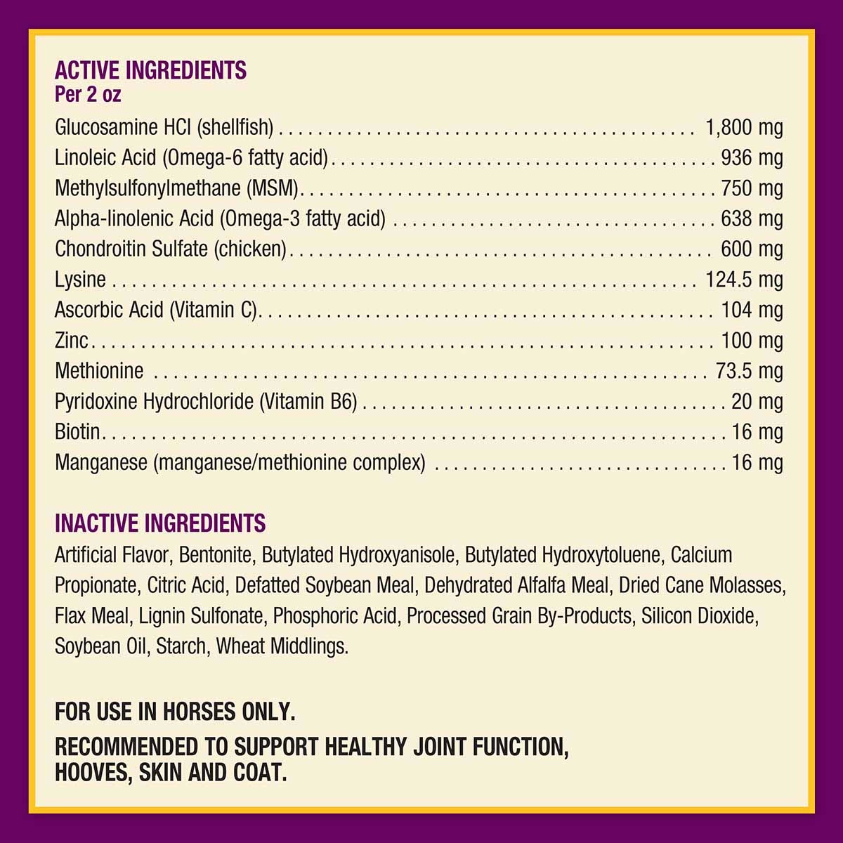 Joint Combo Hoof & Coat Supplement for Horses