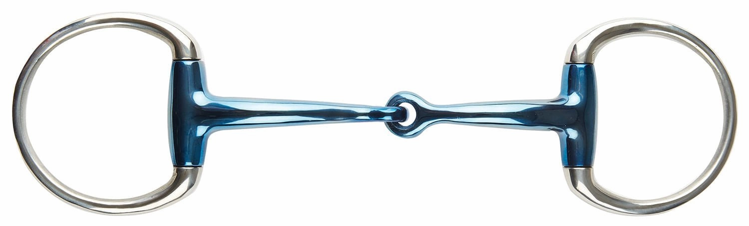 JP Korsteel Blue Steel Eggbutt Snaffle Bit