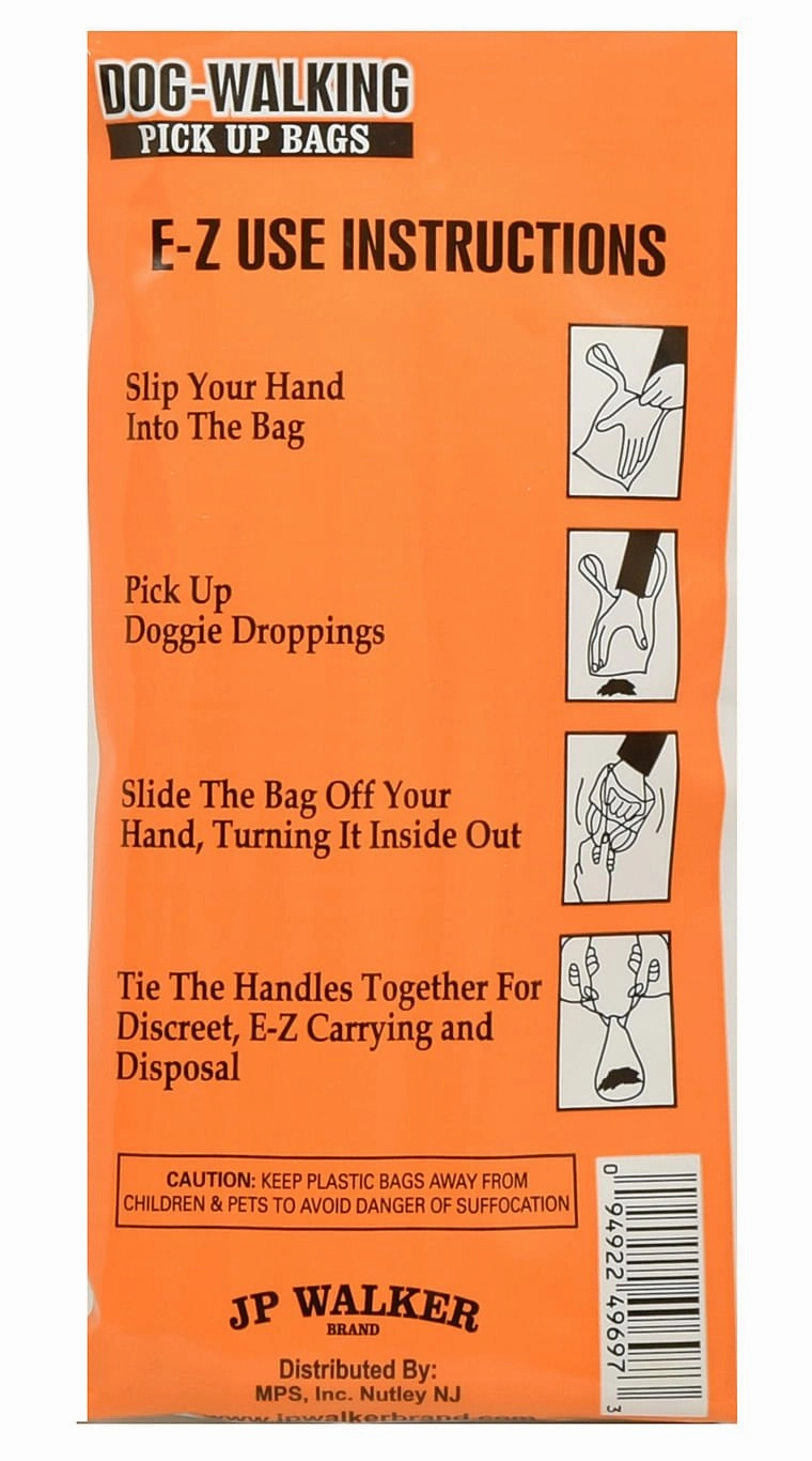 JP Walker Dog-Walking Pick Up Bags, 100 ct