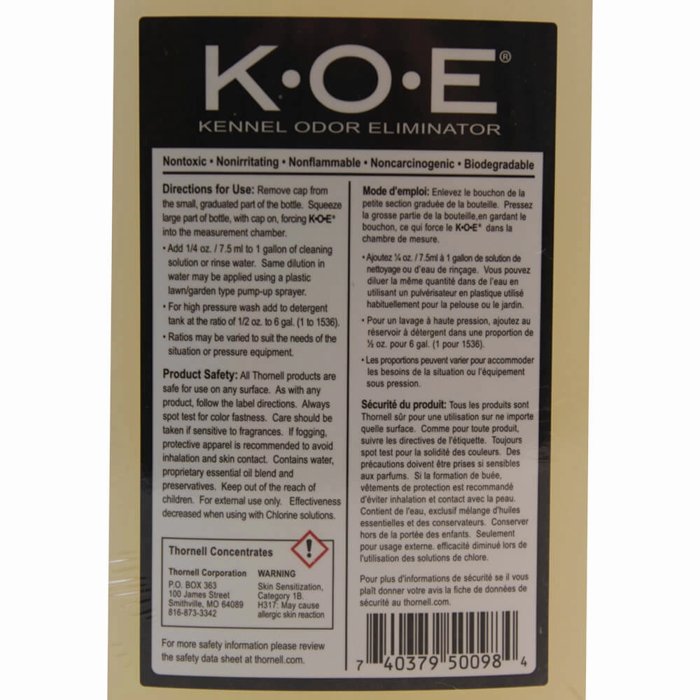 K.O.E. Kennel Odor Eliminator Concentrate