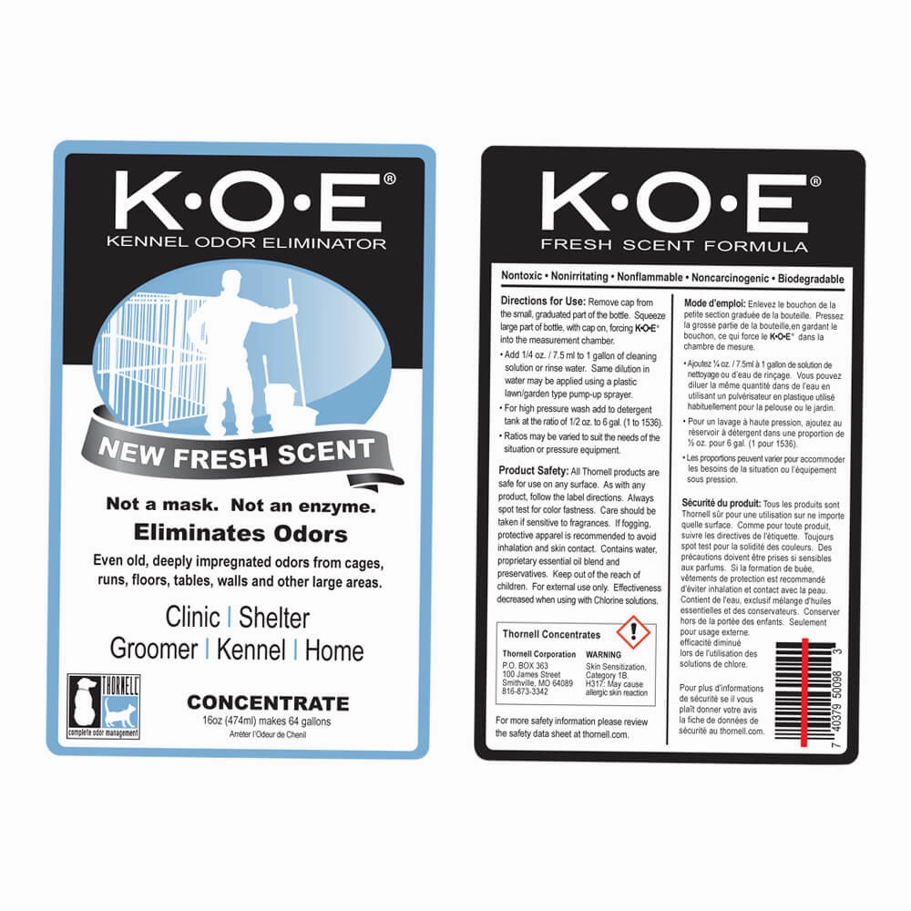 K.O.E. Kennel Odor Eliminator Concentrate