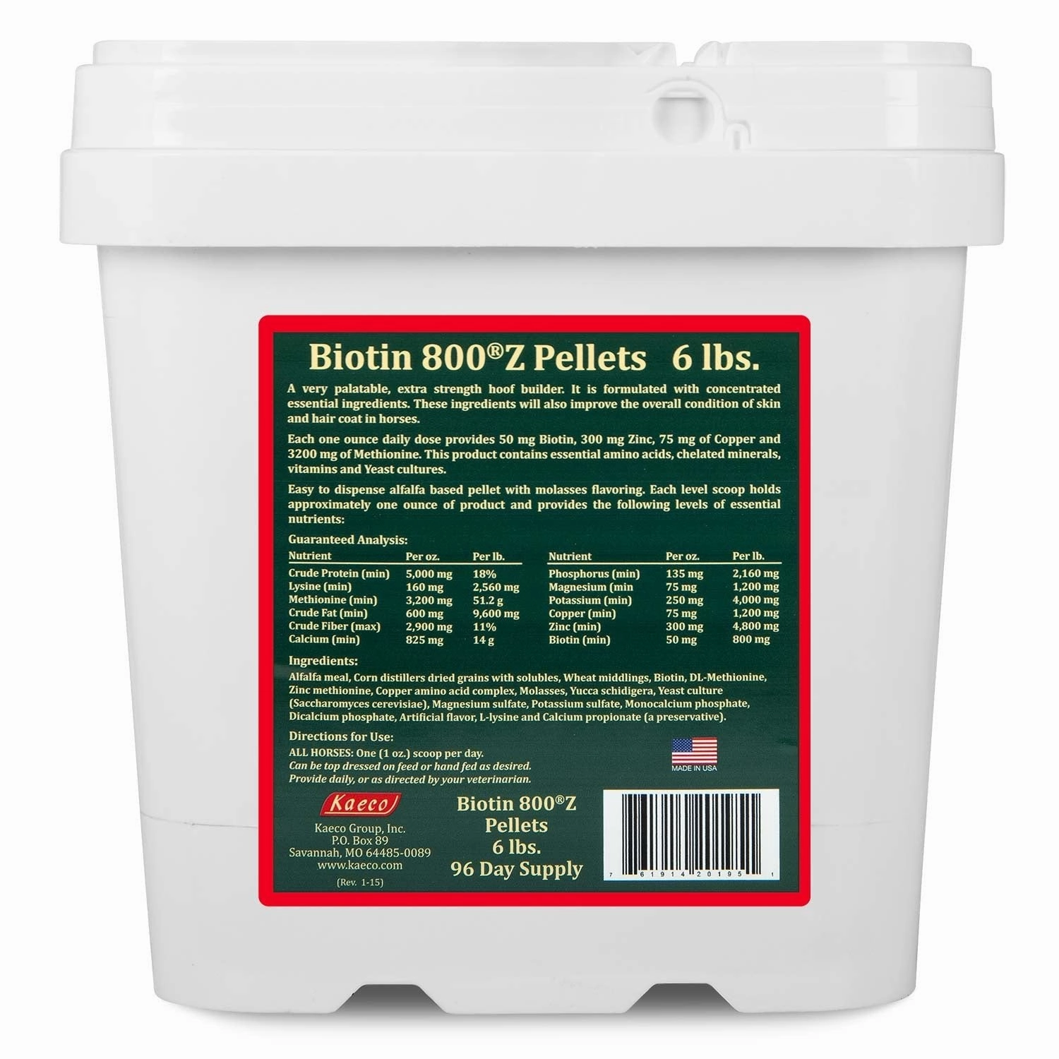 Kaeco Biotin 800 Z Pellets Equine Supplement