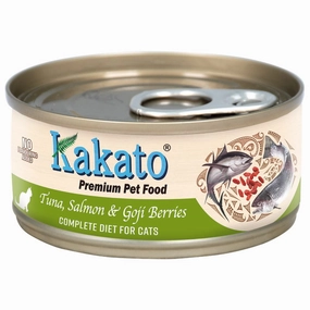 Kakato Complete Diet Tuna, Salmon & Goji Berries Canned Cat Food 70g