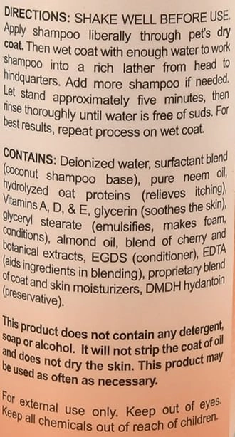 Kenic Neem Oatmeal Pet Shampoo