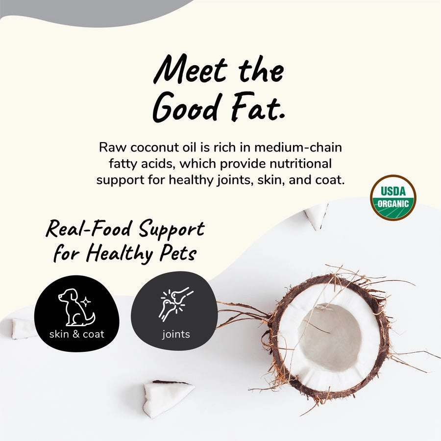Kin Kind Organic Raw Coconut Oil Cat & Dog Supplement