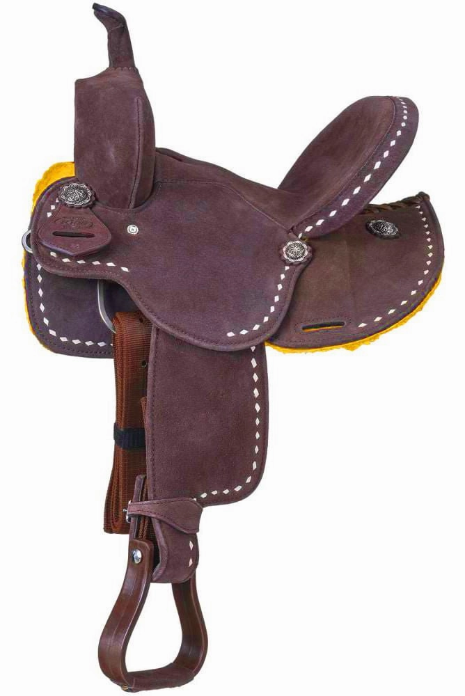King Series Youth Stratford Suede Barrel Saddle