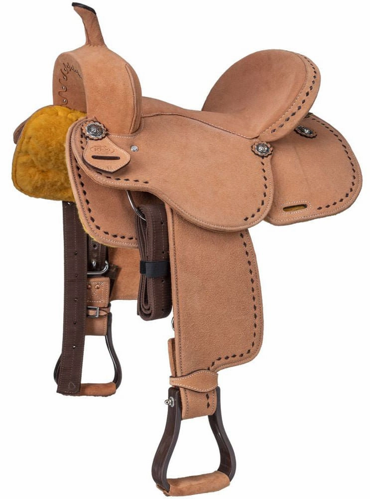King Series Youth Stratford Suede Barrel Saddle