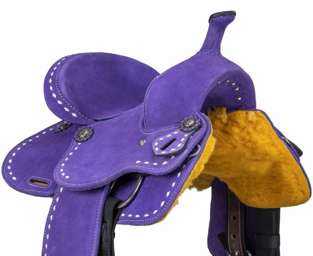 King Series Youth Stratford Suede Barrel Saddle