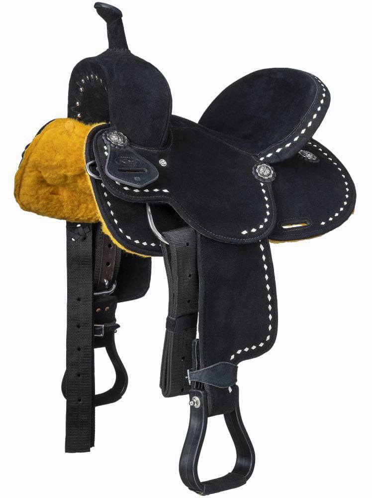 King Series Youth Stratford Suede Barrel Saddle