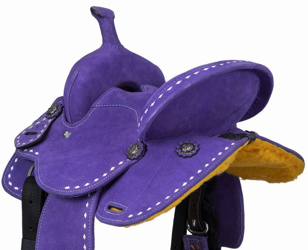King Series Youth Stratford Suede Barrel Saddle