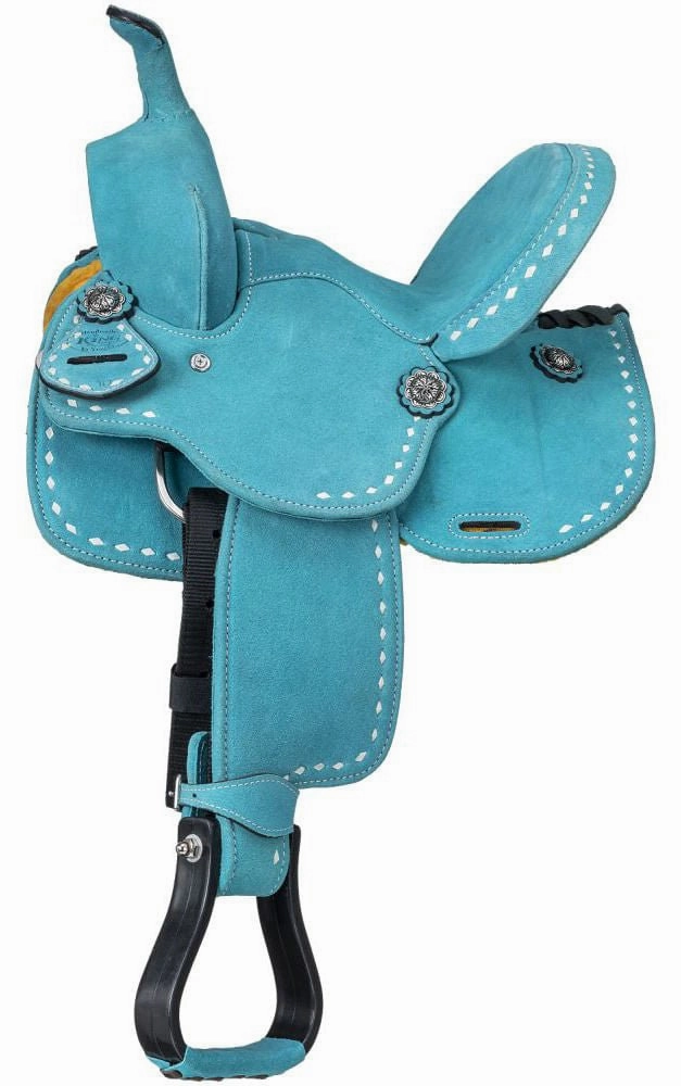 King Series Youth Stratford Suede Barrel Saddle