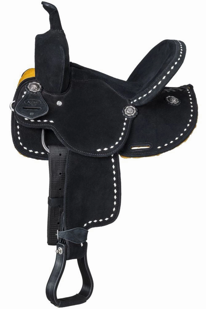 King Series Youth Stratford Suede Barrel Saddle