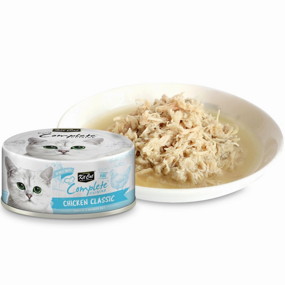 Kit Cat Complete Cuisine Pure Chicken Classic Grain-Free Canned Cat Food 70g
