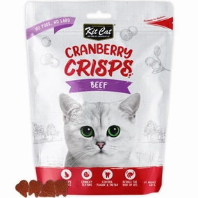 Kit Cat Cranberry Crisps Beef Cat Treats 60g