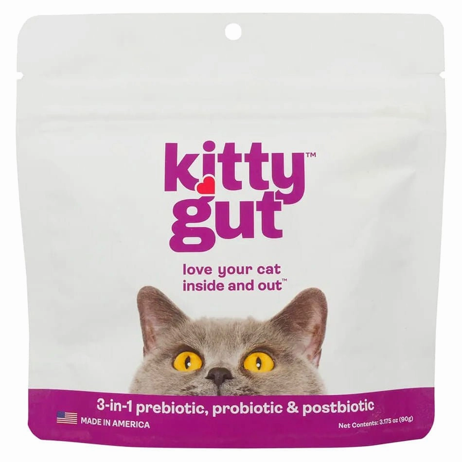 Kitty Gut 3-in-1 Pre   Pro   Postbiotic Supplement for Cats