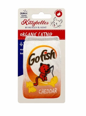 Kittybelles Plush Cat Toy Gofish Cheddar 3.75"