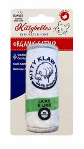 Kittybelles Plush Cat Toy Kitty Klaw Licks & Lime 3.75"