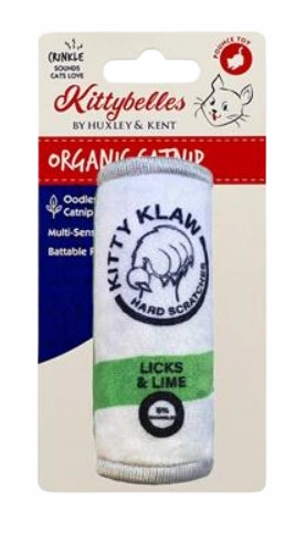 Kittybelles Plush Cat Toy Kitty Klaw Licks & Lime 3.75"