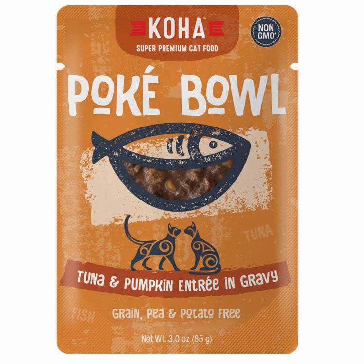 KOHA Pok Bowl Tuna & Pumpkin in Gravy Wet Cat Food