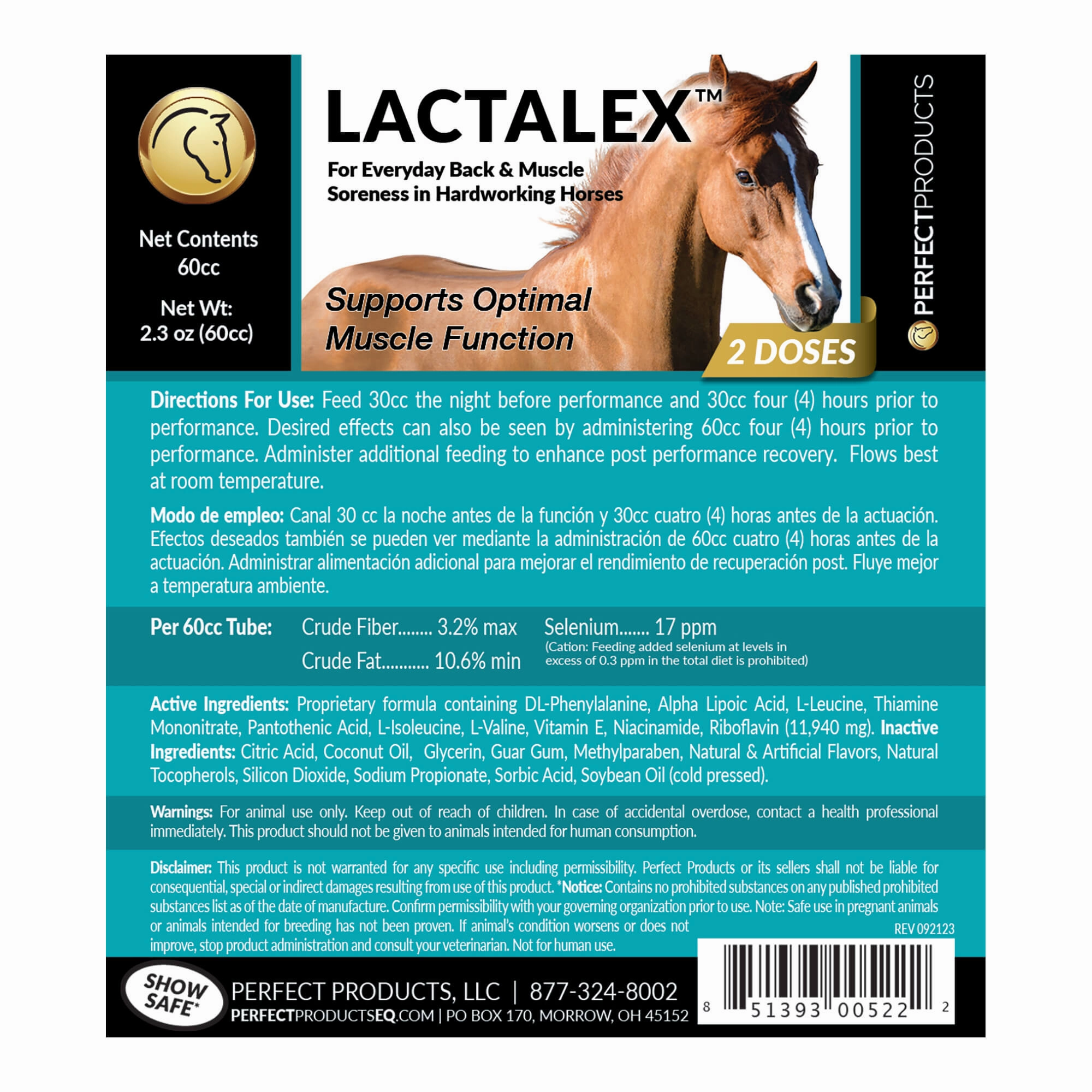 Lactalex Muscle Support Horse Supplement