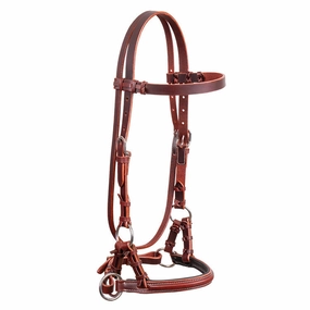 Latigo Padded Leather Sidepull