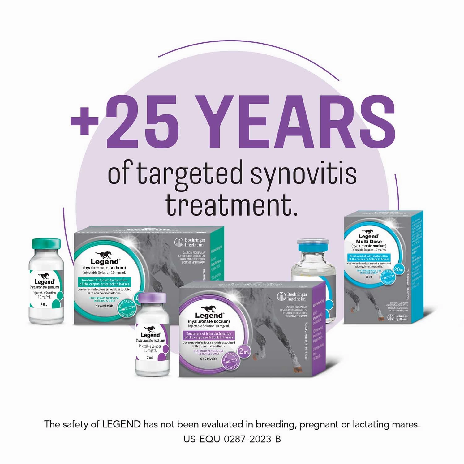 Legend (hyaluronate sodium) Injectable Solution for Horses