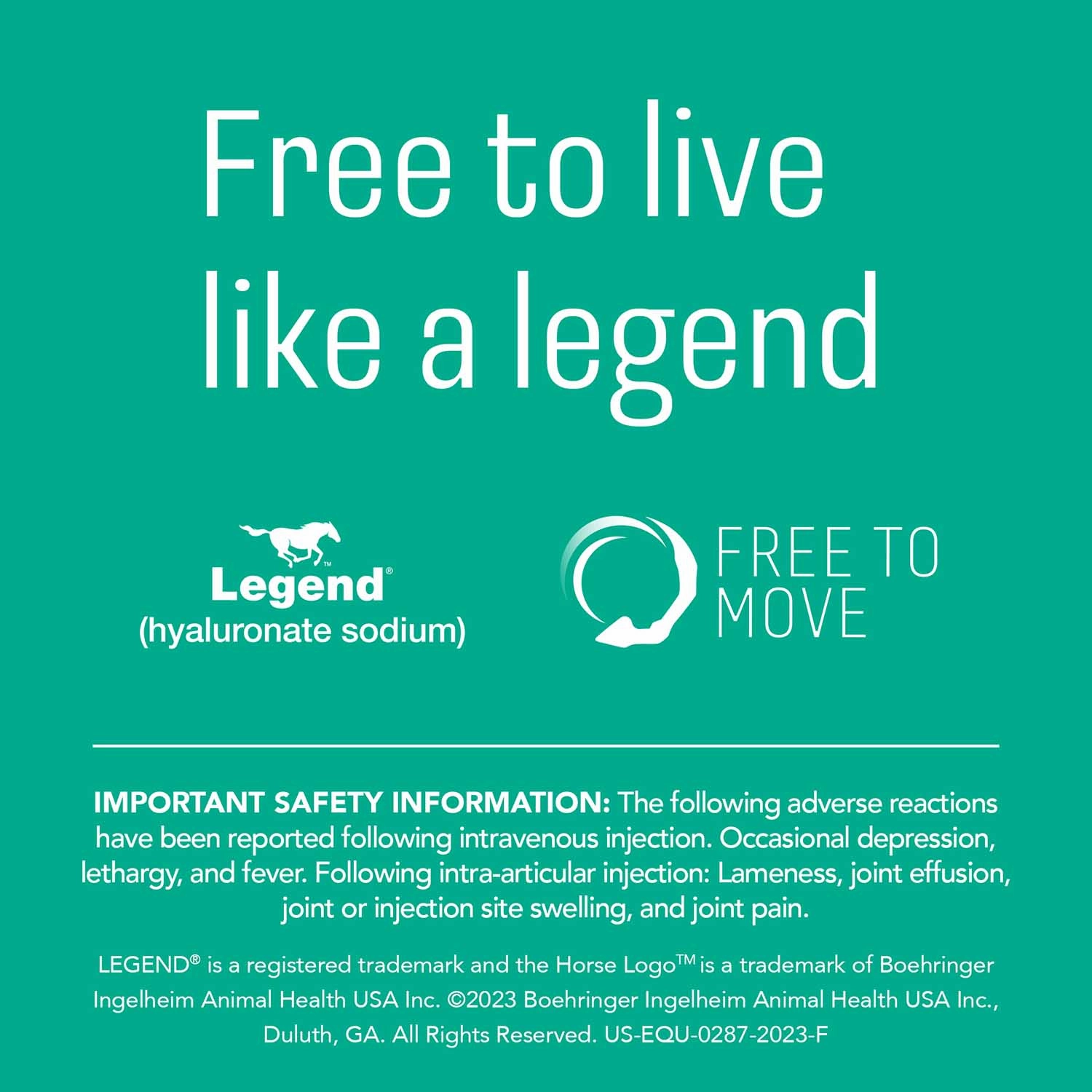 Legend (hyaluronate sodium) Injectable Solution for Horses