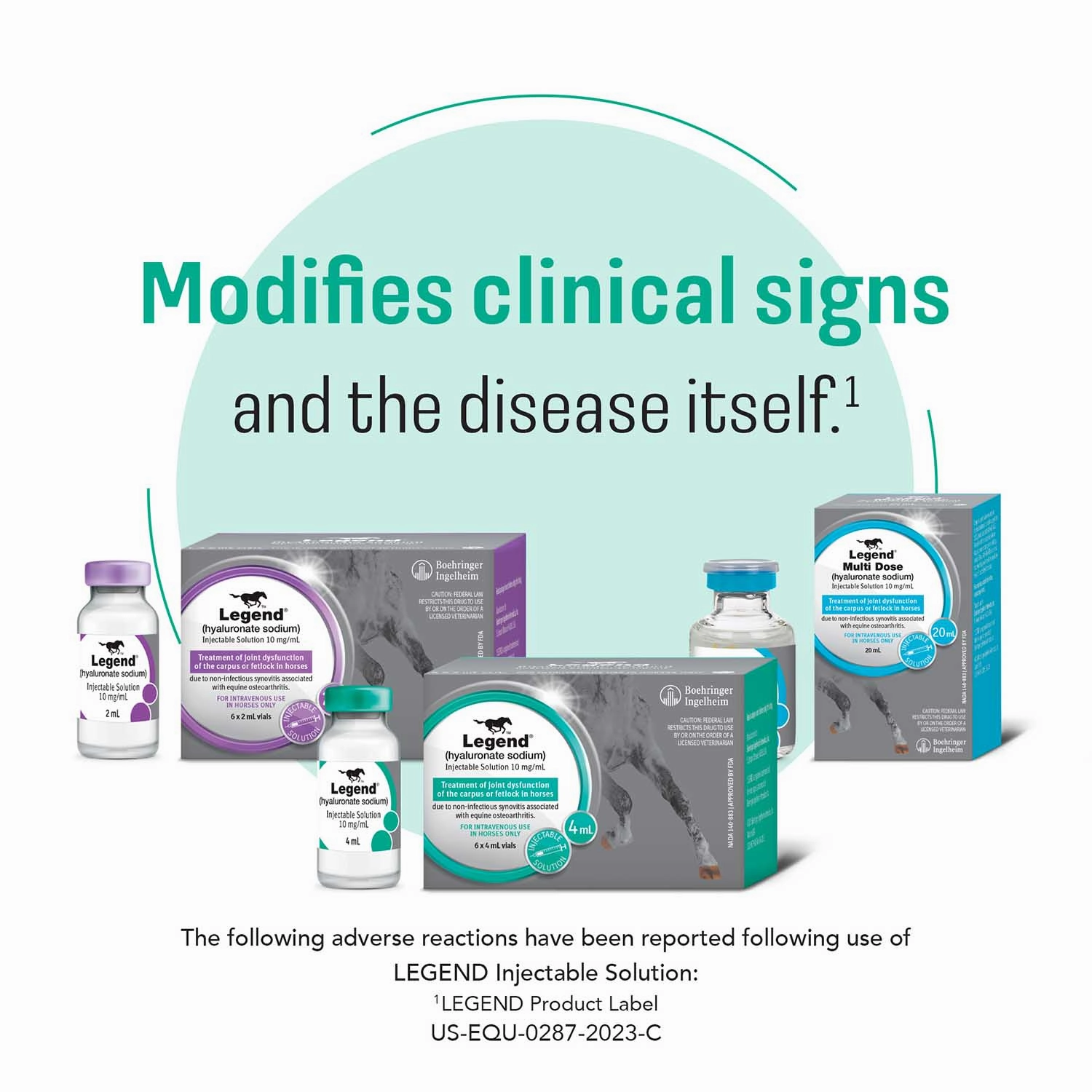 Legend (hyaluronate sodium) Injectable Solution for Horses