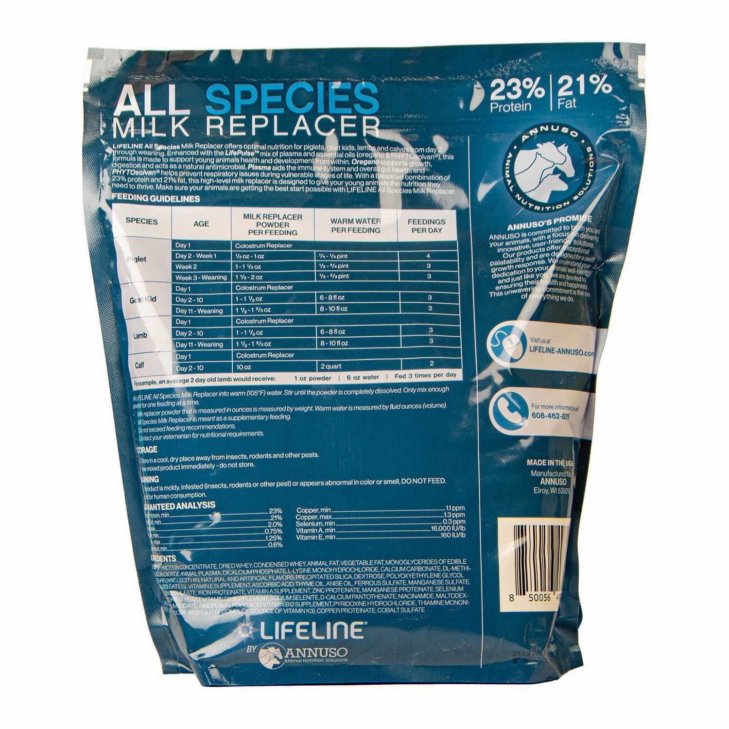 LIFELINE All-Species 23:21 Milk Replacer
