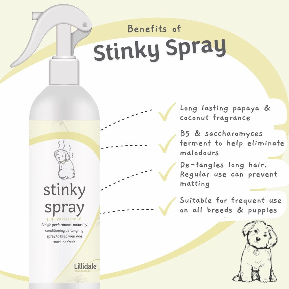 Lillidale Stinky Dog Spray (Papaya & Coconut) 250ml
