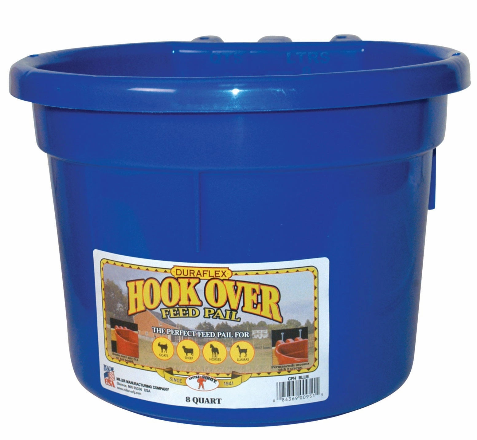 Little Giant Hook Over Feed Pail, 2 Gallon