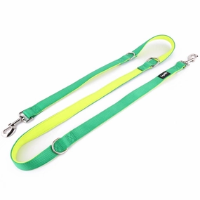 Loyal.D Multi-Purpose.D Dog Lead - Green & Fluoro Yellow