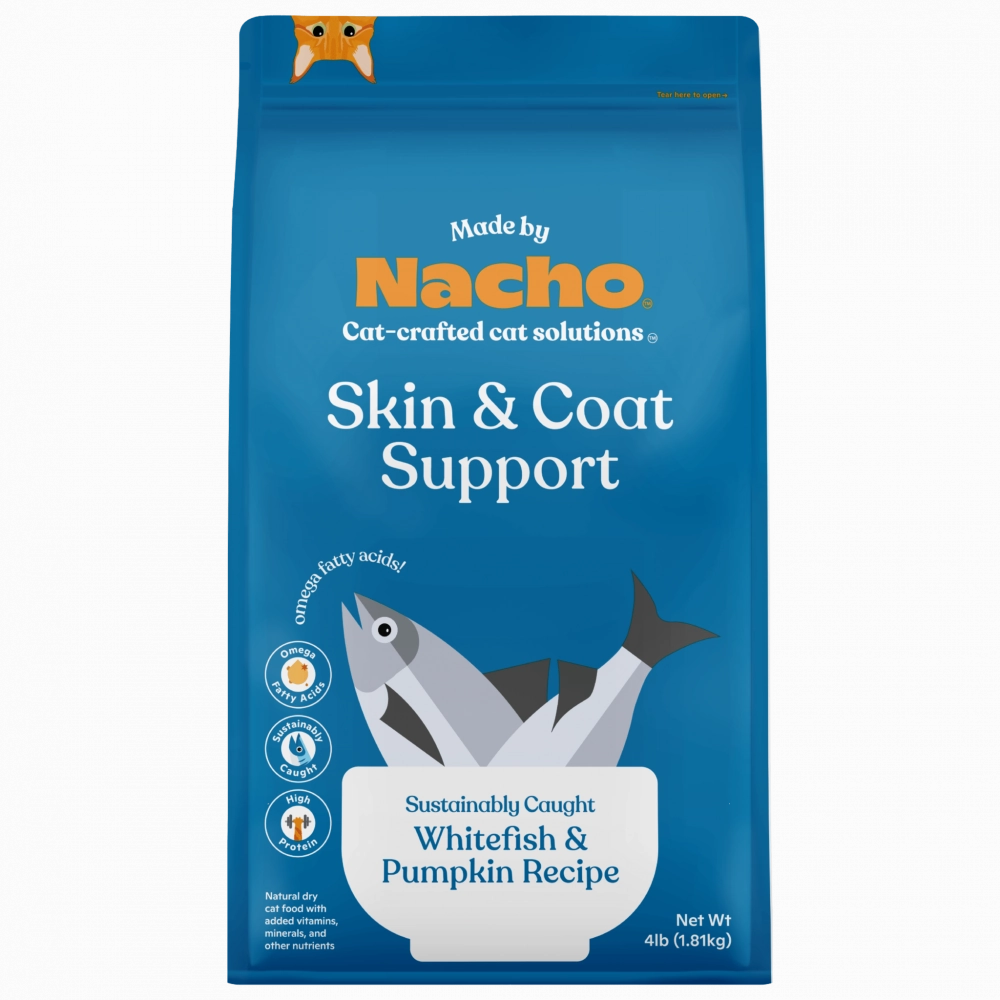 Made By Nacho Skin And Coat Support Sustainably Caught Whitefish & Pumpkin Recipe
