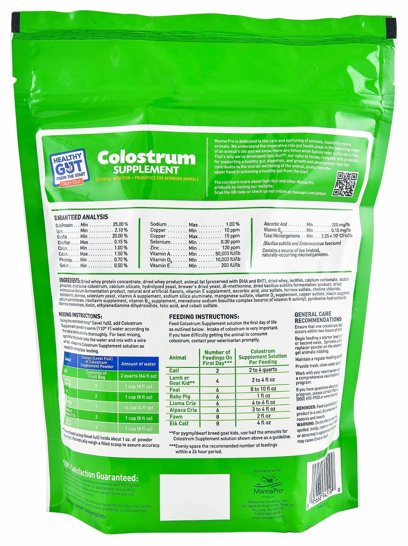 Manna Pro Colostrum Supplement