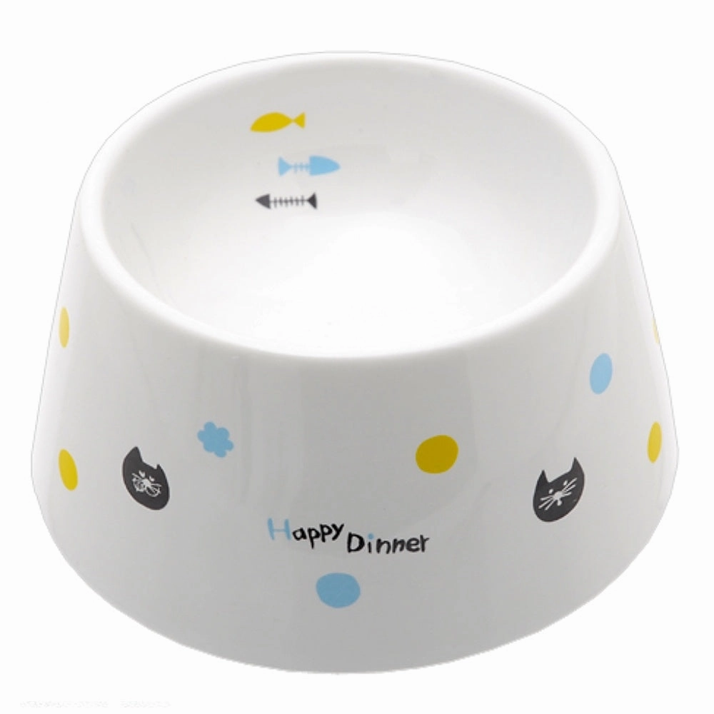Marukan Easy Eat Ceramic Cat Dish