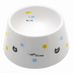 Marukan Easy Eat Ceramic Cat Dish