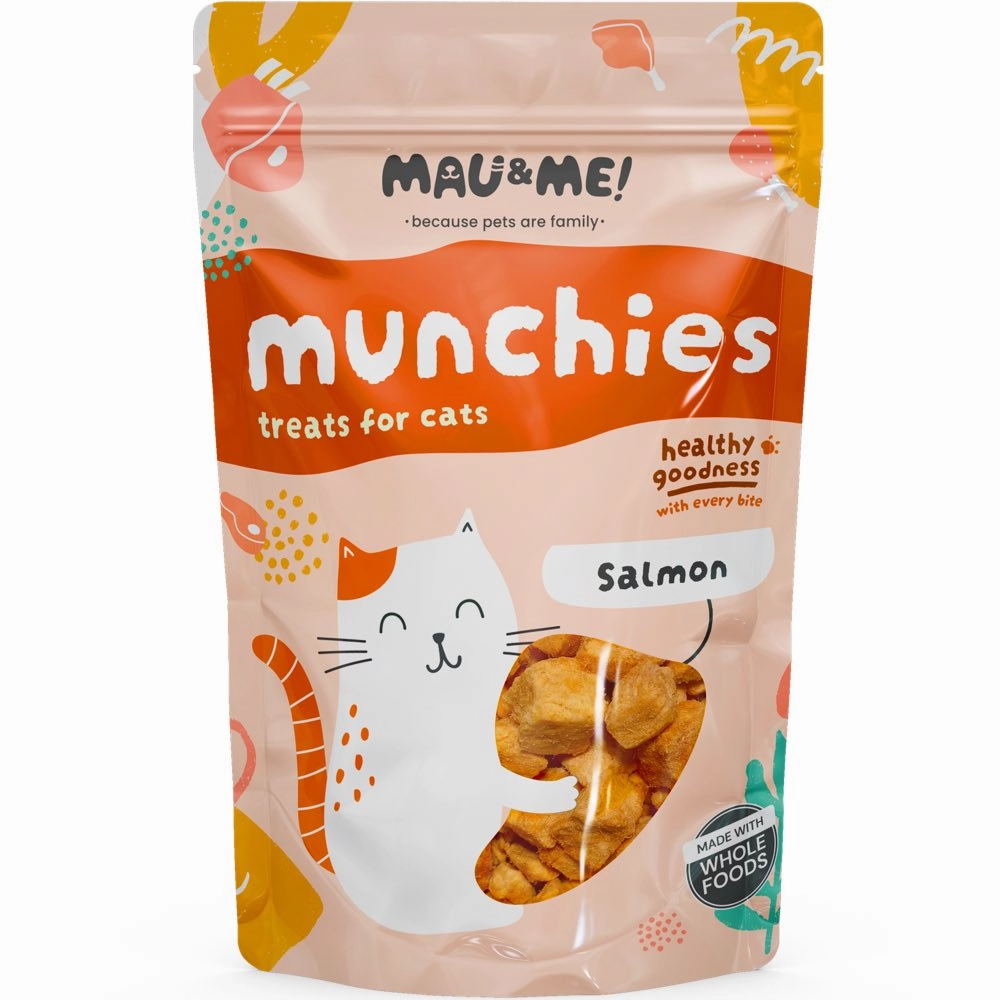 Mau&Me Munchies Salmon Freeze-Dried Grain-Free Cat Treats 40g