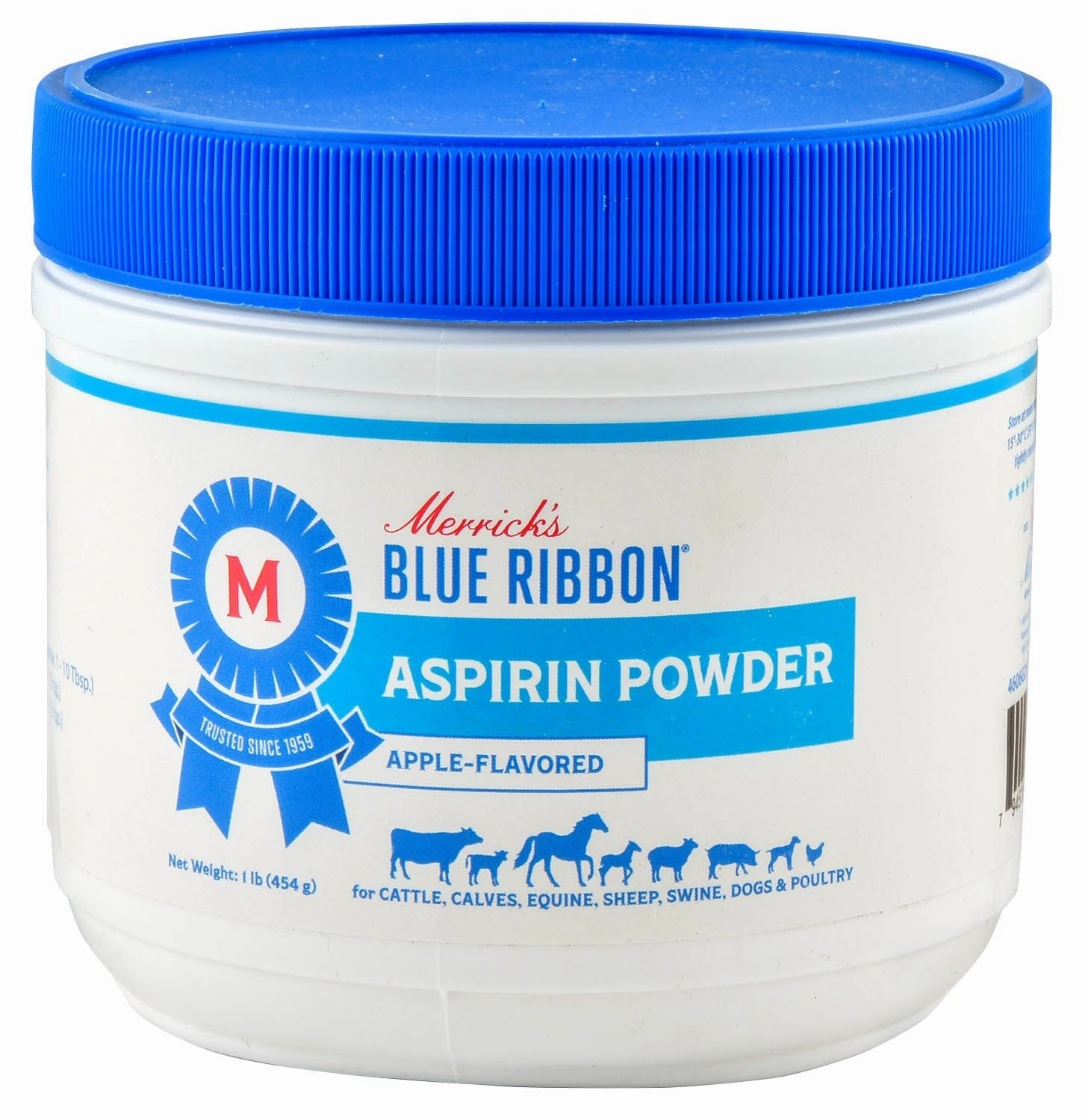 Merrick's Blue Ribbon Aspirin Powder, Apple Flavor, 1 lb