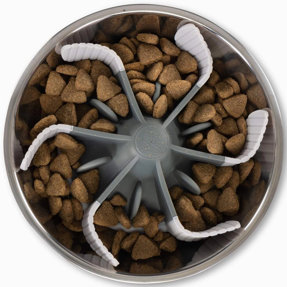 Messy Mutts & Cats Slow Feeder Bowl Insert with Suction For Cats & Dogs