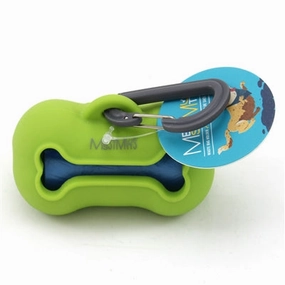 Messy Mutts Dog Wastebag Holder - Green