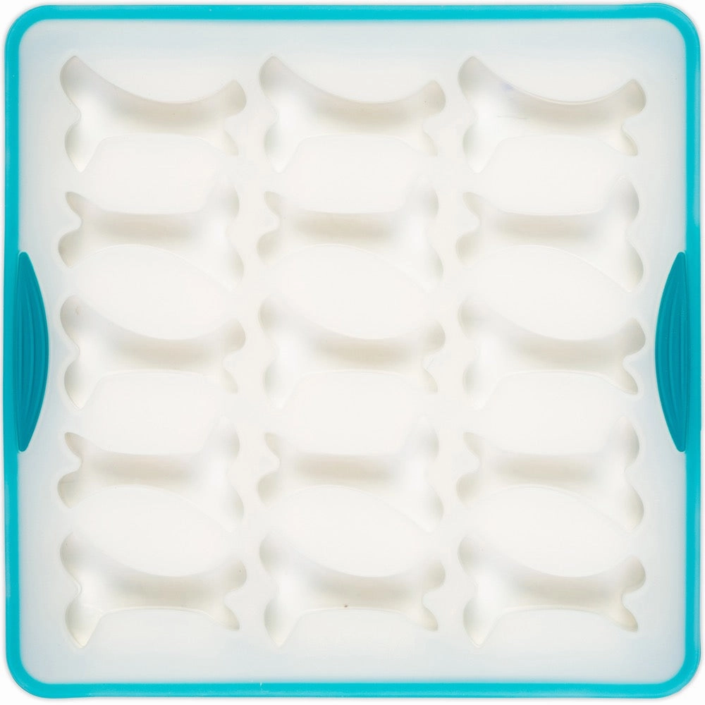 Messy Mutts Silicone Bake & Freeze Dog Treat Maker (15 Small Bones, Clear)