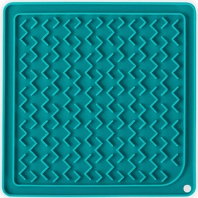 Messy Mutts Silicone Therapeutic Dog Licking Mat (Blue)