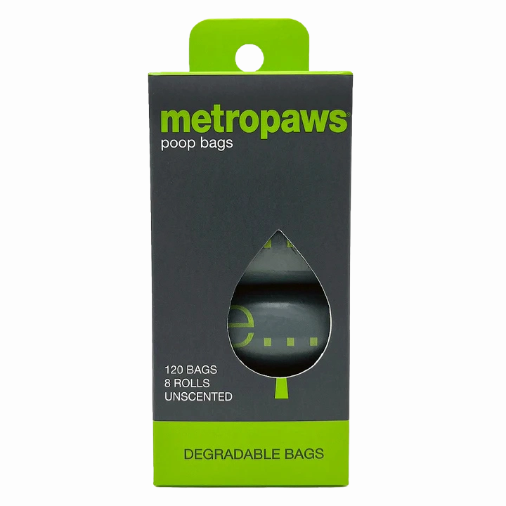 Metro Paws Degradable Poop Bags 120ct (8 rolls/box)