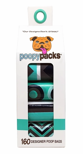 Metro Paws Poopy Packs - Seafoam Multi 8pk 160ct