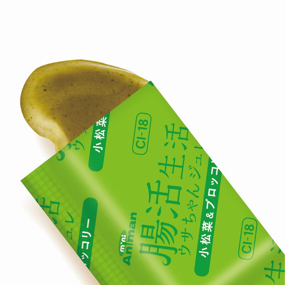 Mini Animan Rabbit Jelly with Japanese Spinach & Broccoli 3g x 10pcs