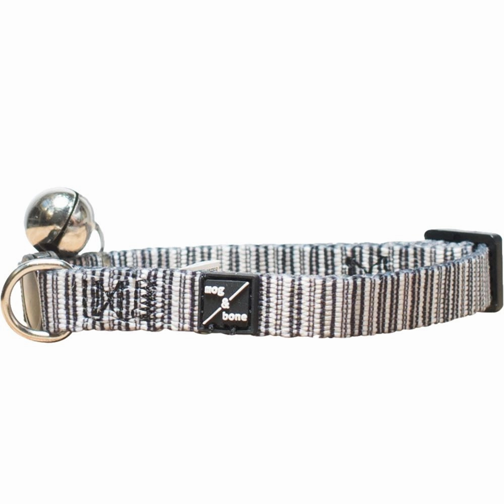 Mog & Bone Cat Collar - Oatmeal Stripe