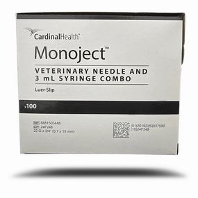 Monoject Luer-Slip (LS) Syringe with Needle Combo
